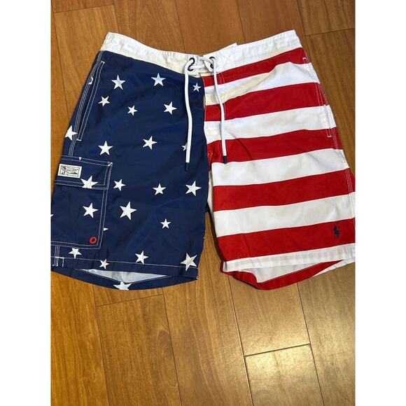 Polo by Ralph Lauren American Flag Swim Trunks - Picture 1 of 10
